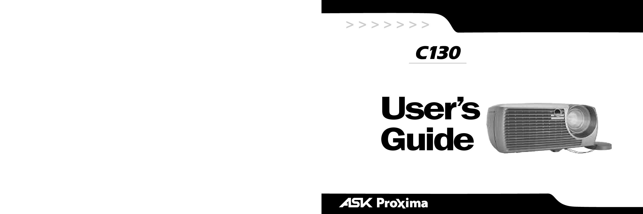 ASK Proxima C130 用户指南 封面