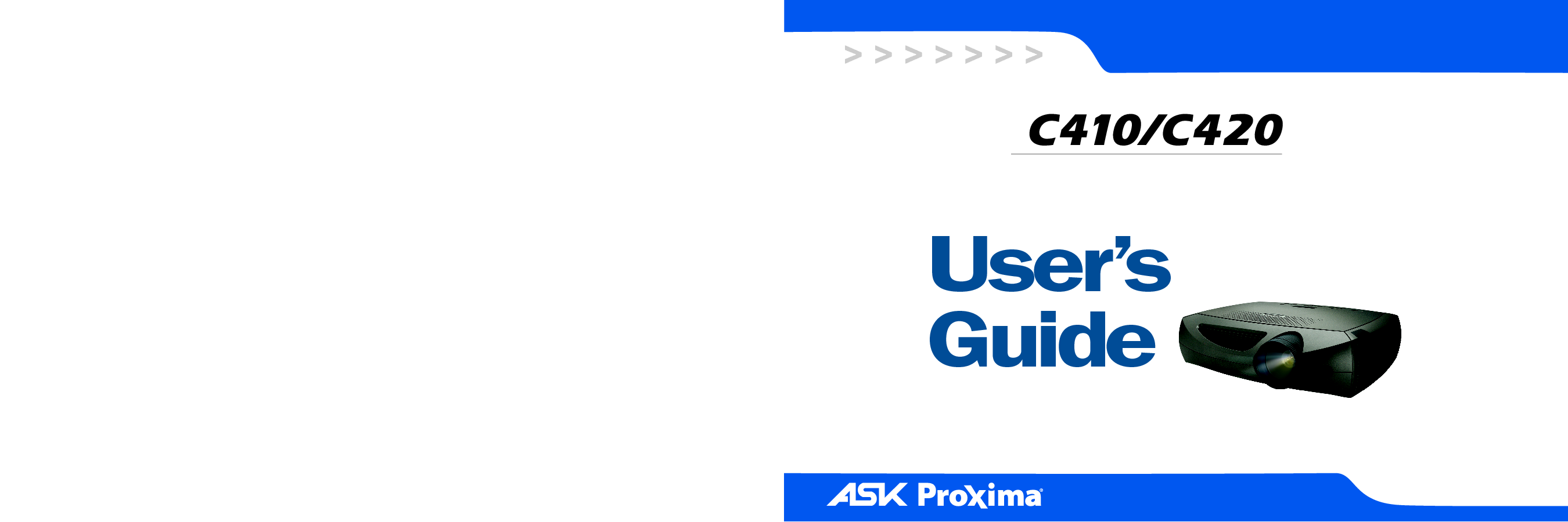 ASK Proxima C410 用户指南 封面