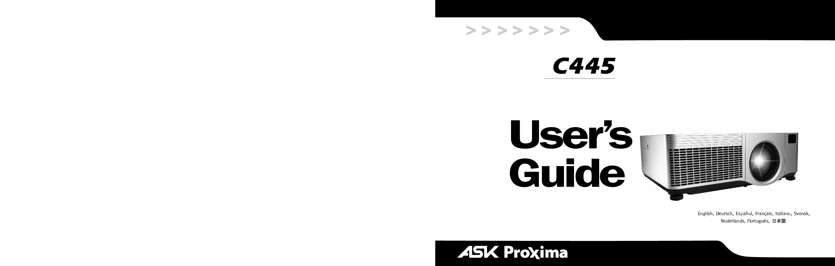 ASK Proxima C445 用户指南 封面