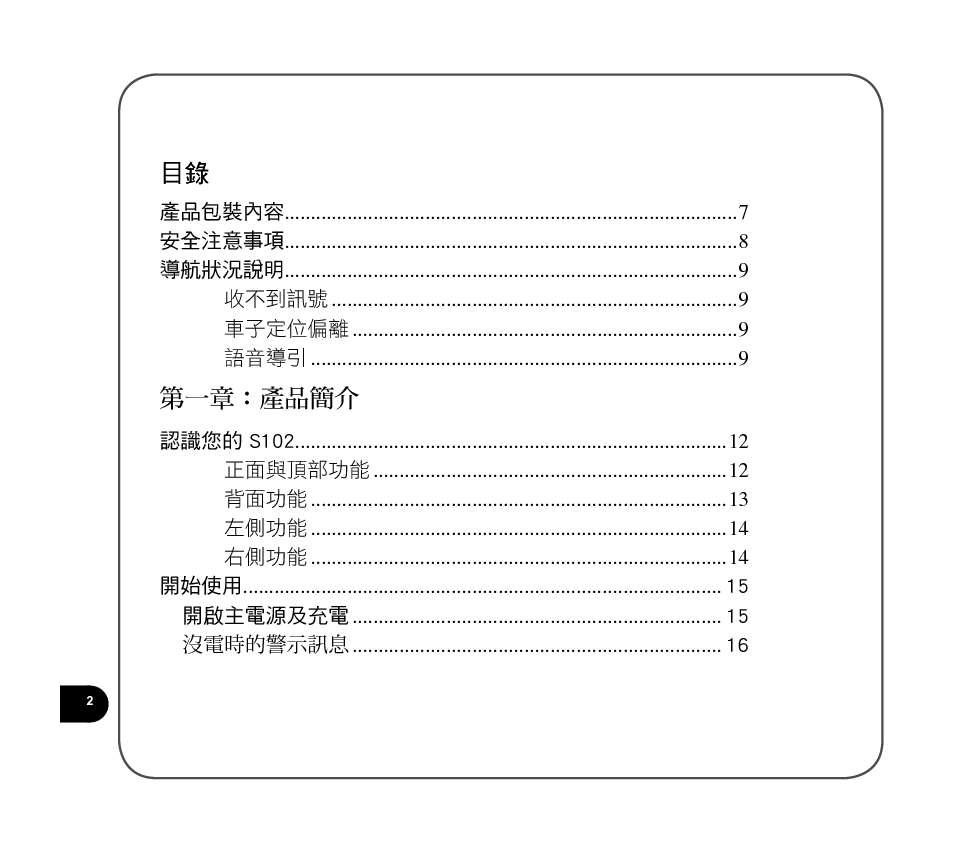 华硕 Asus S102 用户手册 第1页