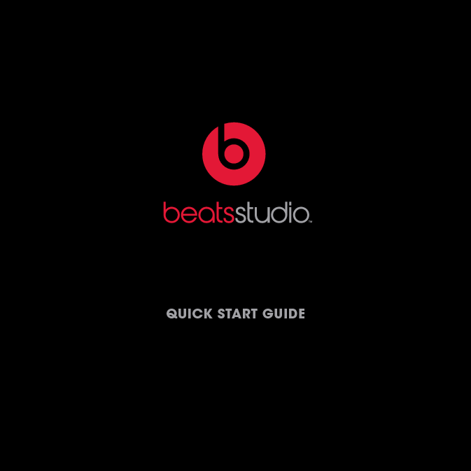 Beats BEATSSTUDIO 用户指南 封面