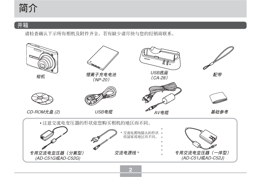 卡西欧 Casio EX-S500 说明书 第1页