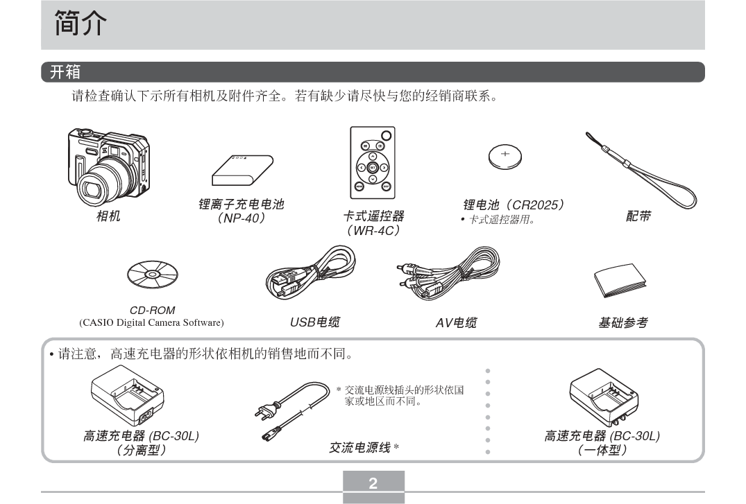 卡西欧 Casio EX-P700 说明书 第1页
