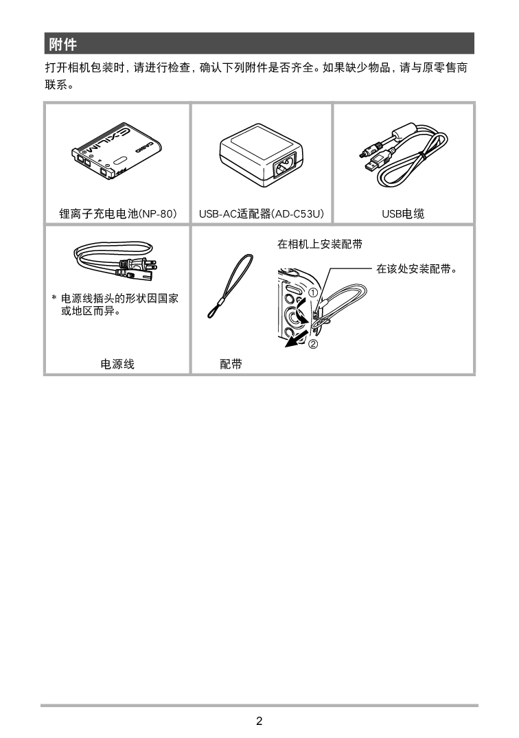 卡西欧 Casio EX-N1, EX-Z32 使用说明书 第1页