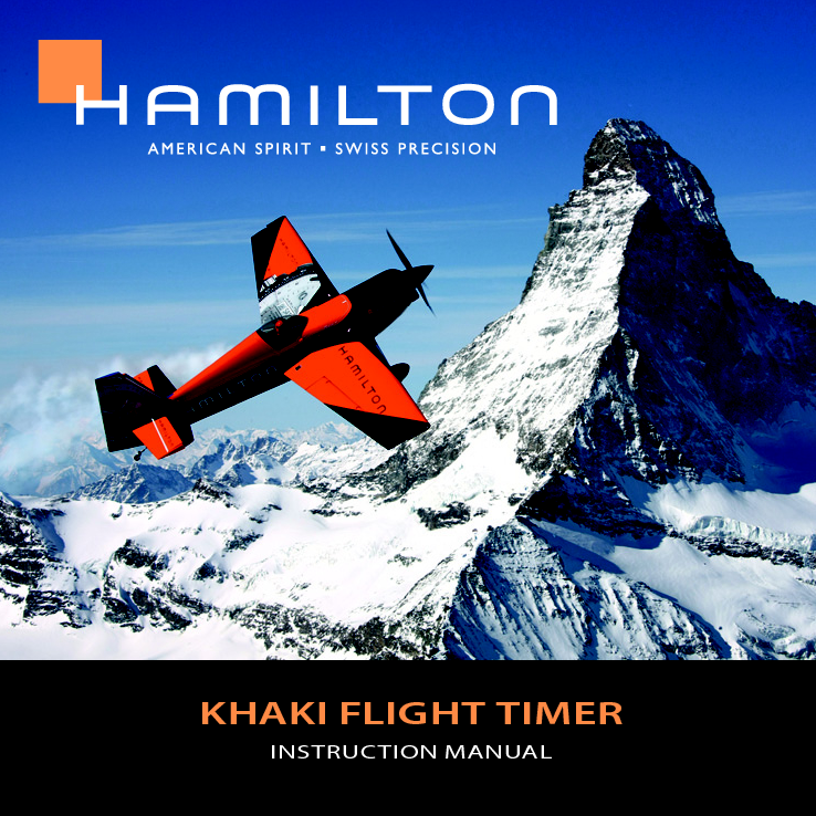 汉米尔顿 Hamilton KHAKI FLIGHT TIMER 使用说明书 封面
