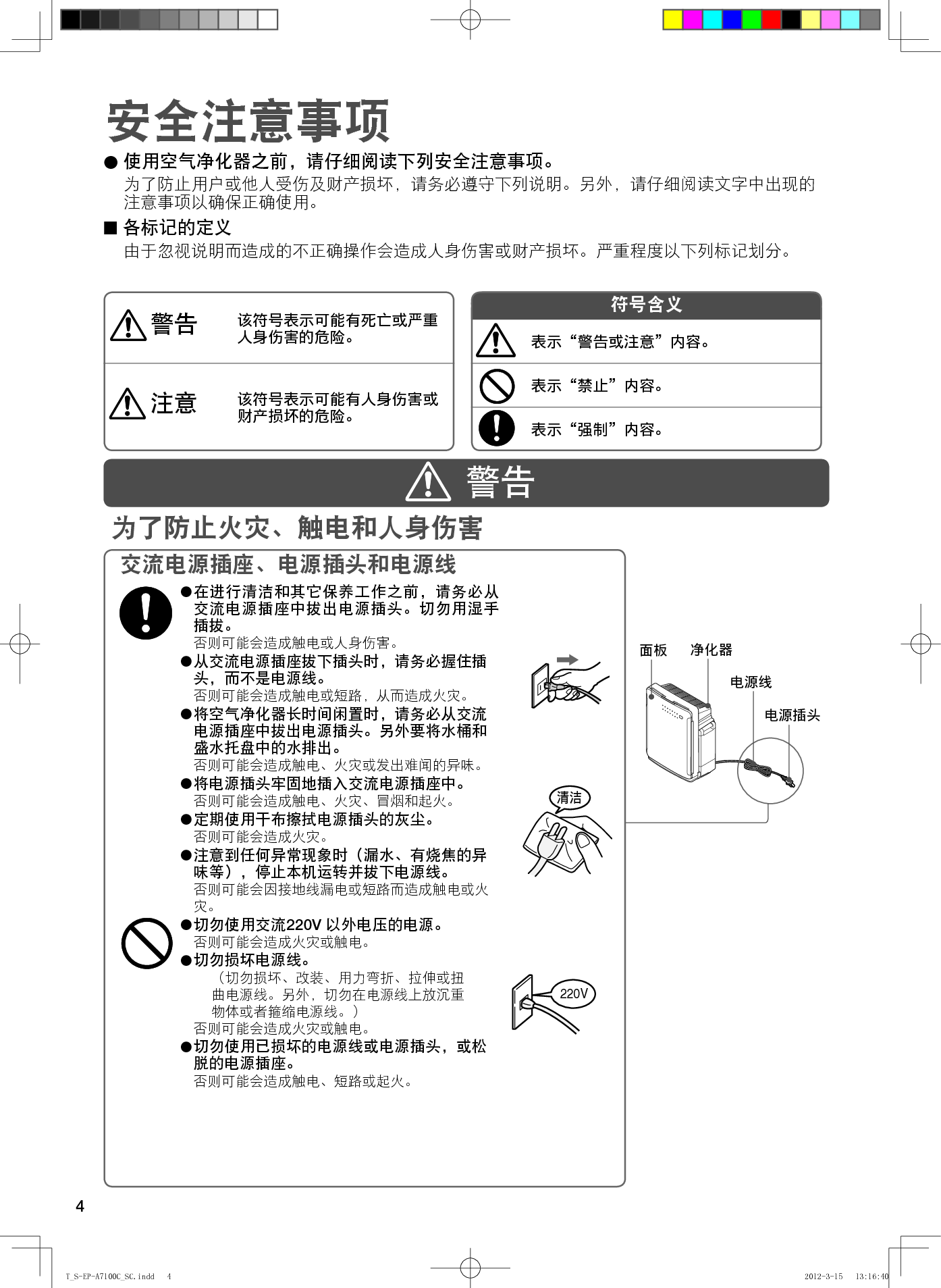 日立 Hitachi EP-A7100C 使用说明书 第3页