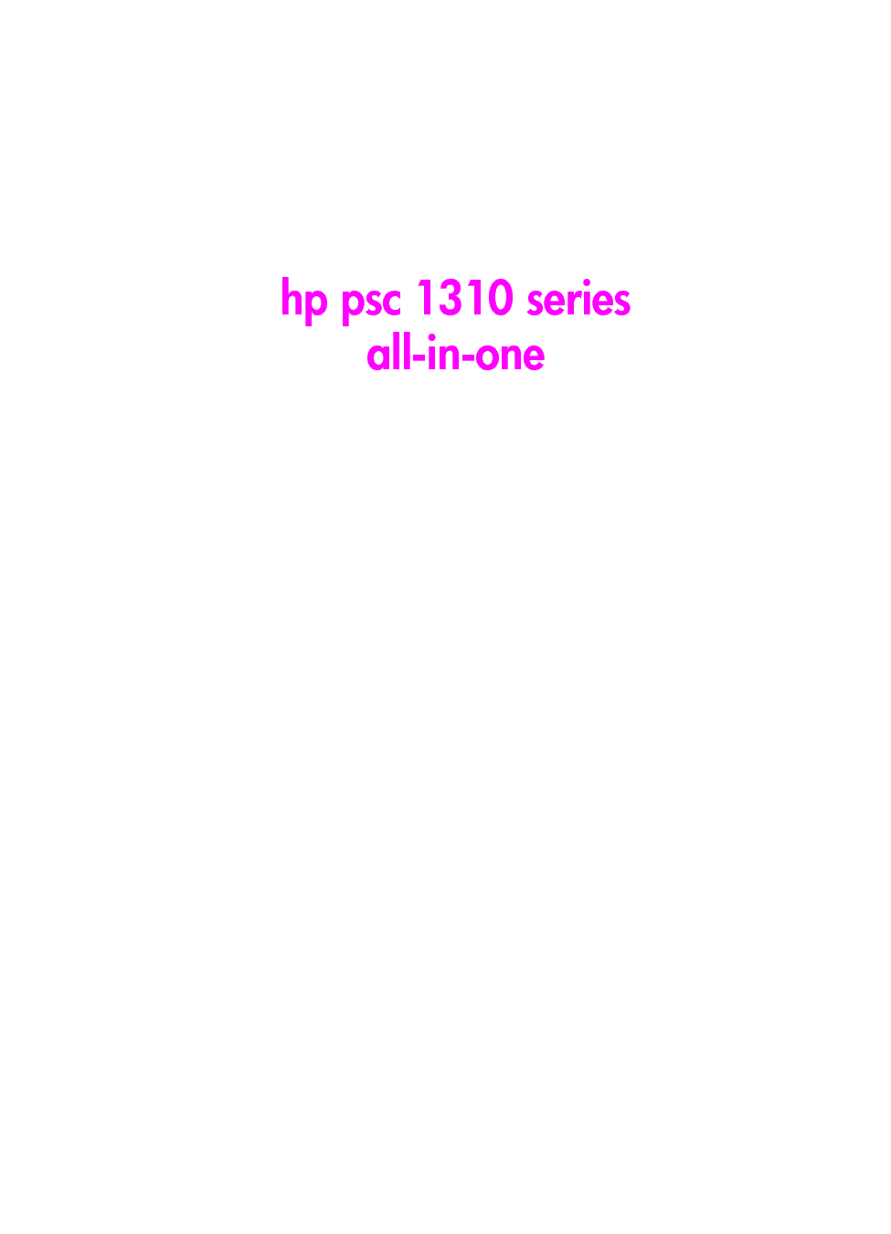 惠普 HP PSC 1310 用户指南 第2页
