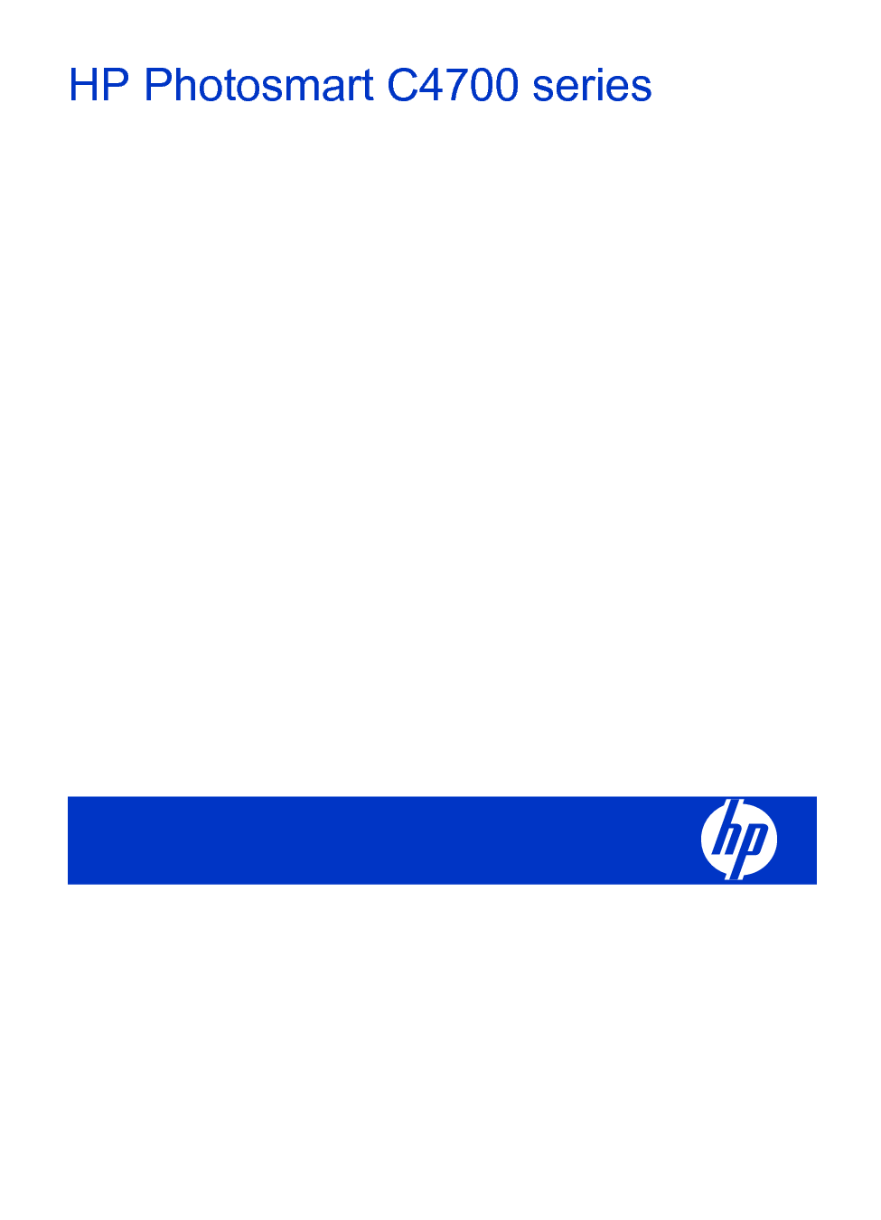 惠普 HP Photosmart C4700 Windows 用户指南 第1页