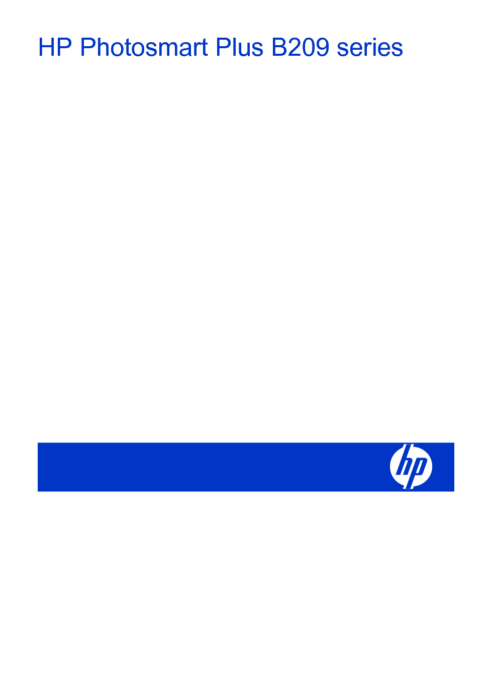惠普 HP Photosmart Plus B209 Windows 用户指南 第1页