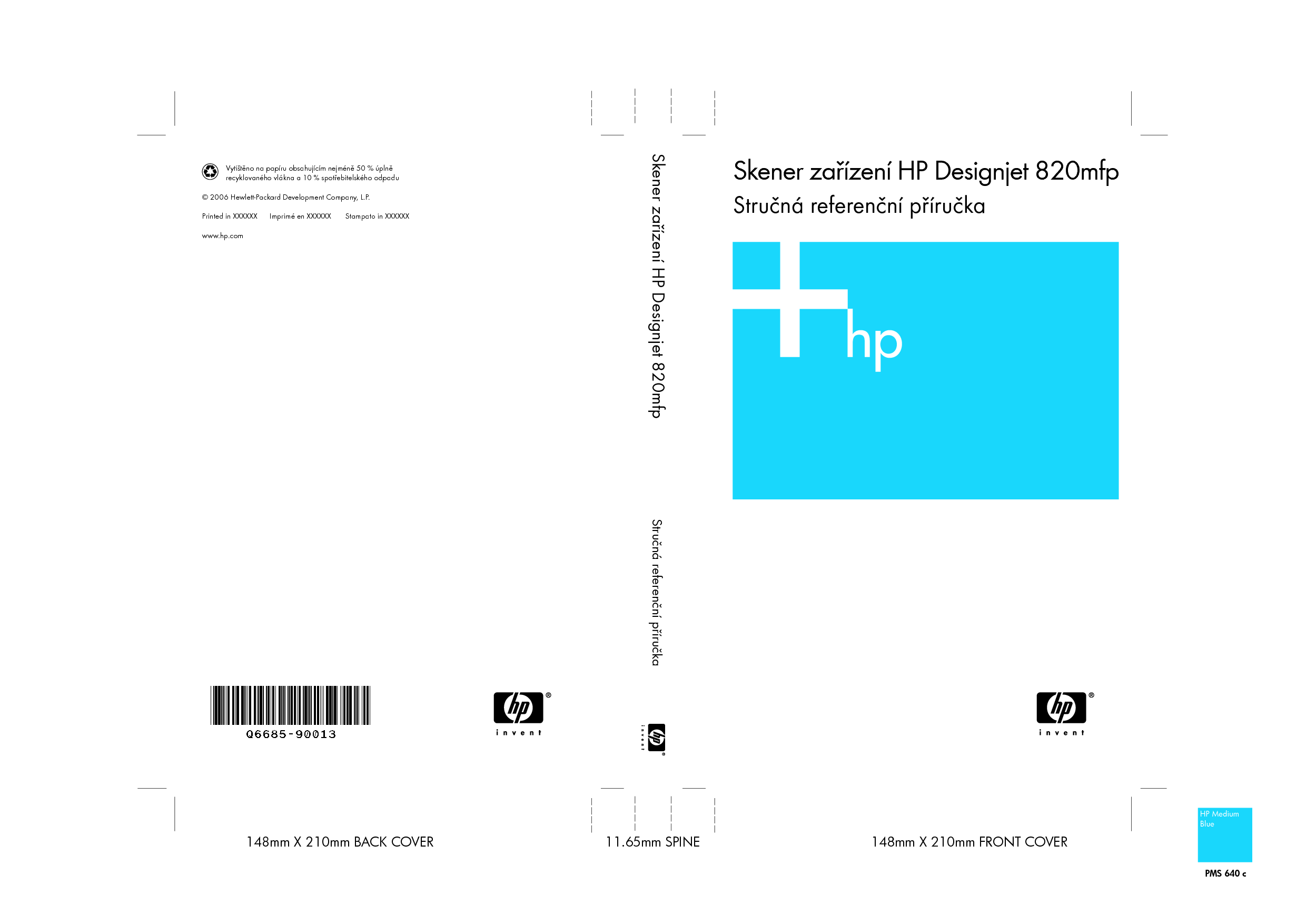 惠普 HP DesignJet 820mfp 快速参考指南 第1页