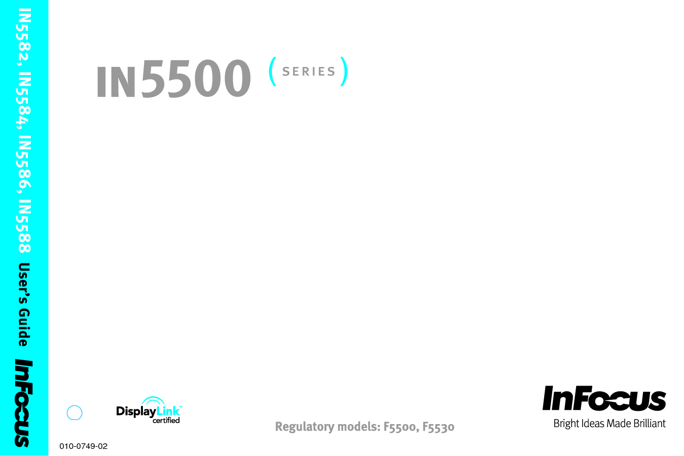 富可视 Infocus IN5502 用户指南 封面