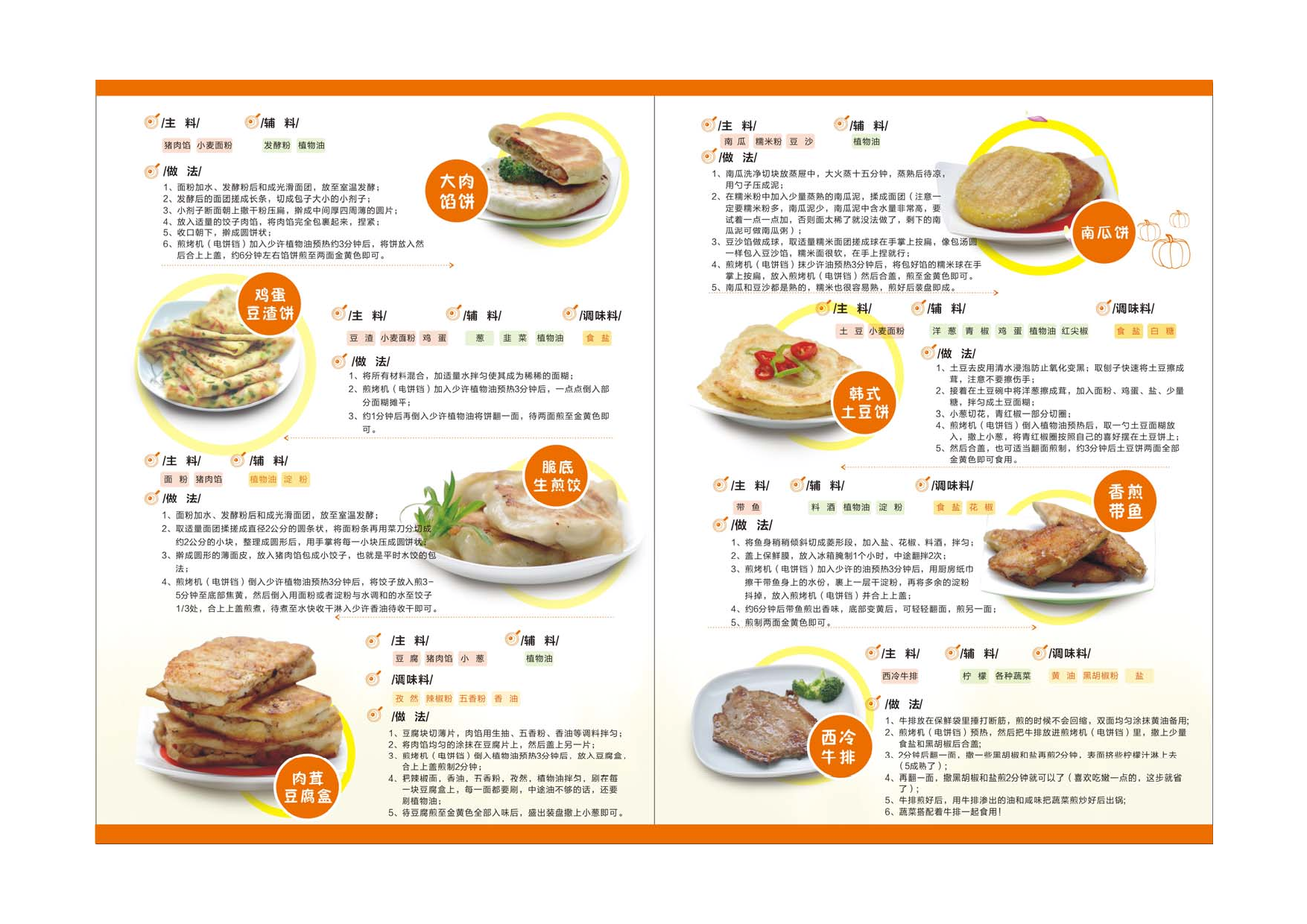 九阳 Joyyoung 煎烤机食谱 使用说明书 第1页
