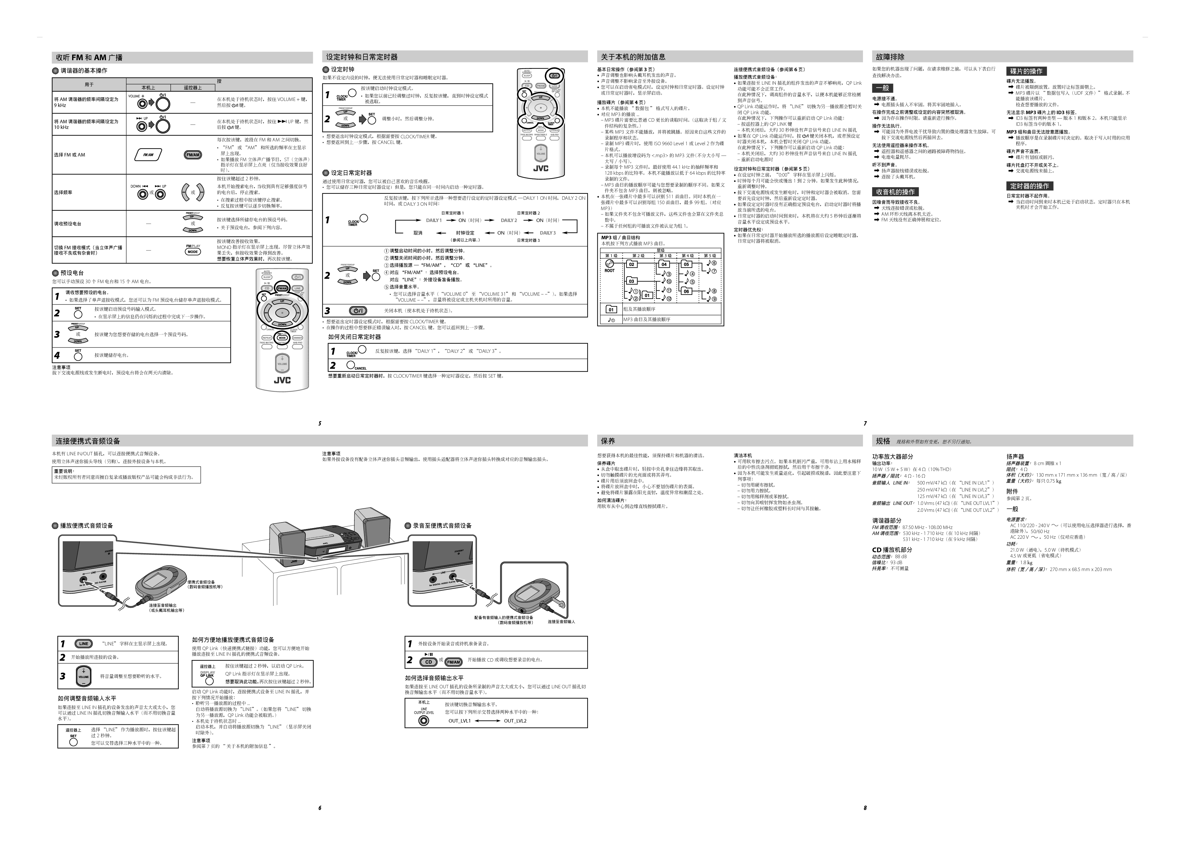 JVC UX-N1S 使用说明书 第1页