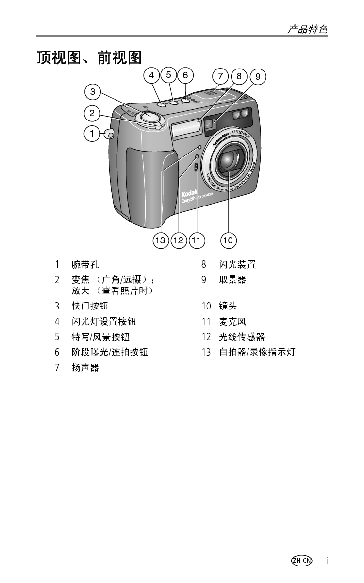 柯达 Kodak EasyShare DX7630 用户指南 第2页