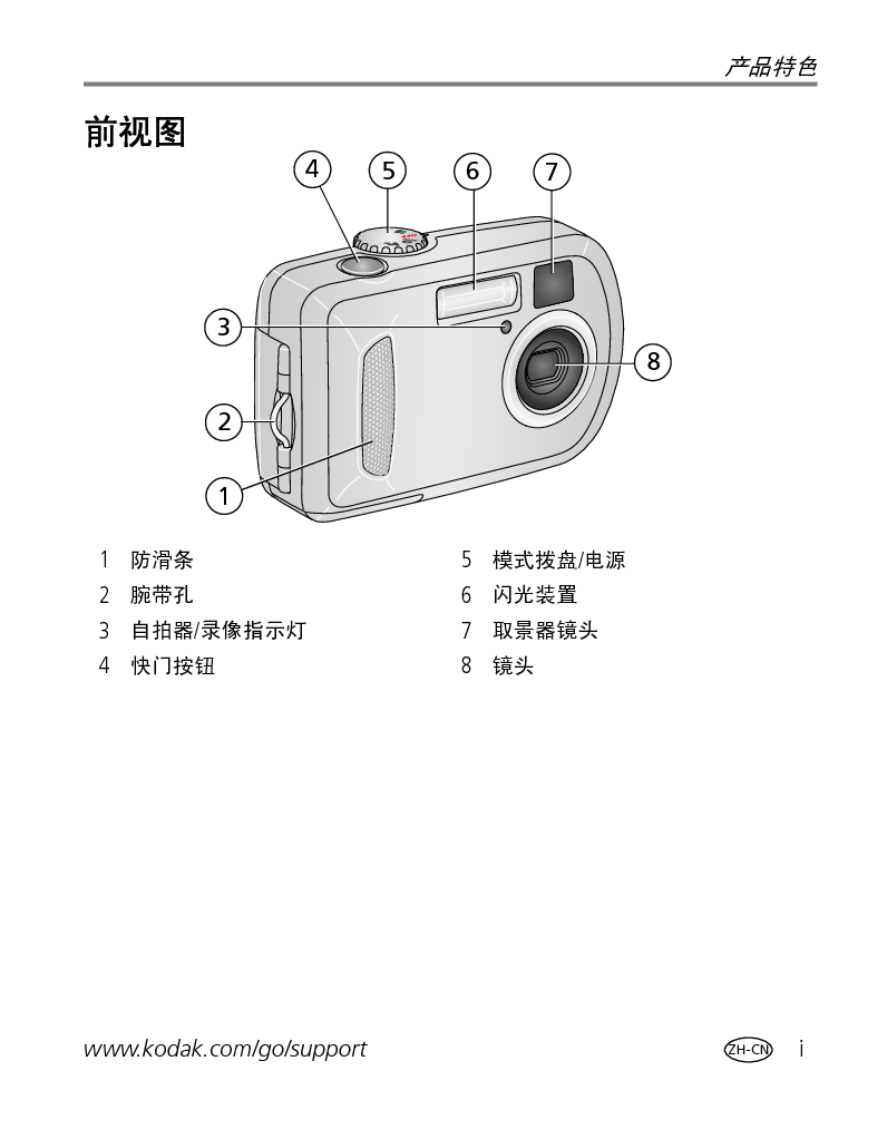 柯达 Kodak EasyShare C300 用户指南 第2页