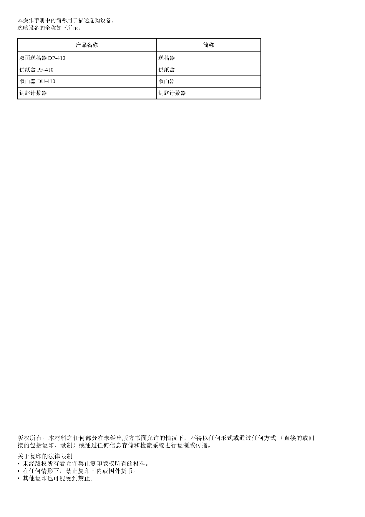 京瓷 Kyocera KM-1620 操作手册 第1页