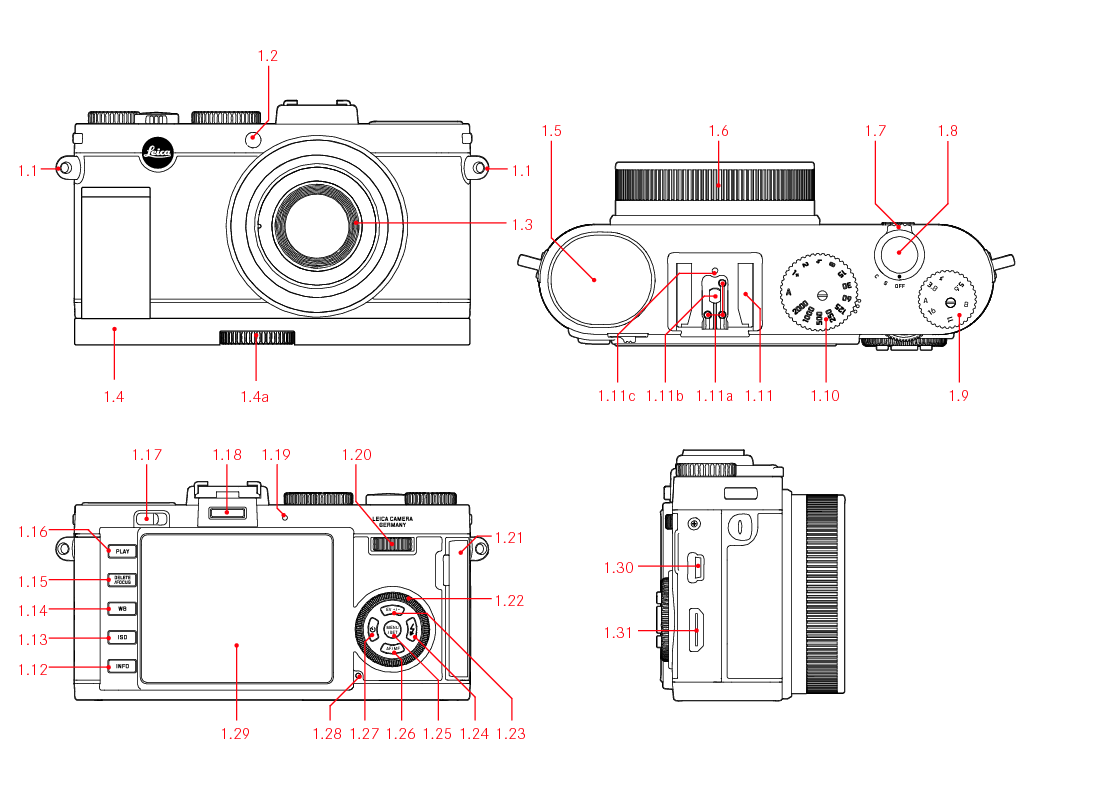 莱卡 Leica X-E 使用说明书 第1页