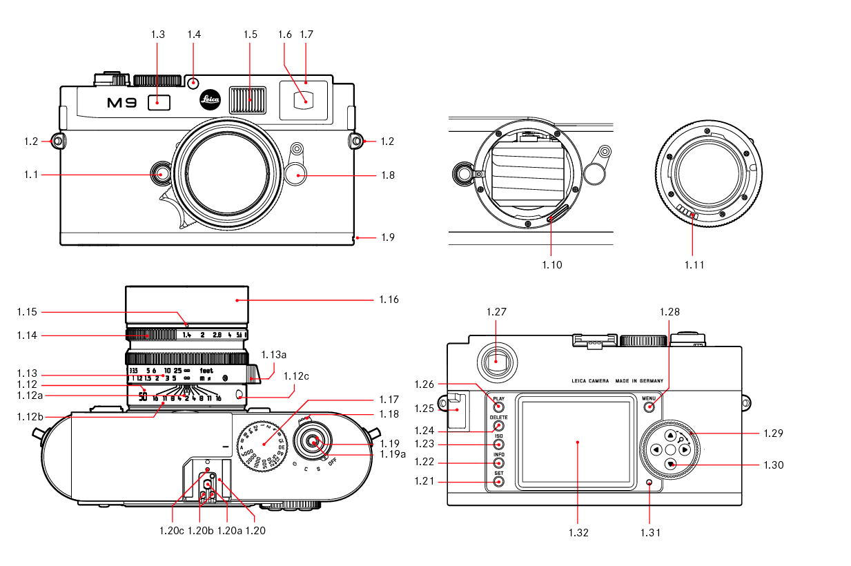 莱卡 Leica M9 使用说明书 第2页