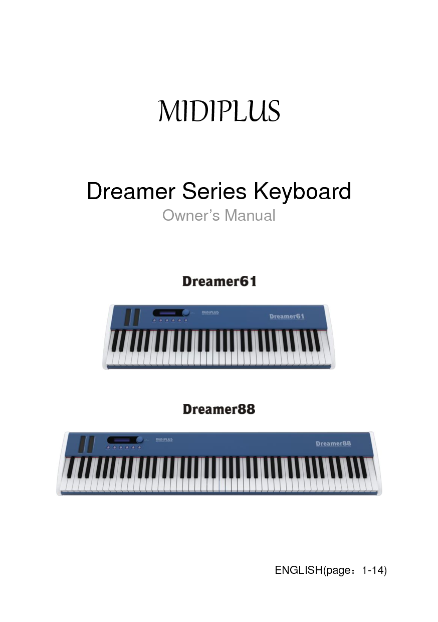 MIDIPLUS Dreamer 61 用户手册 封面