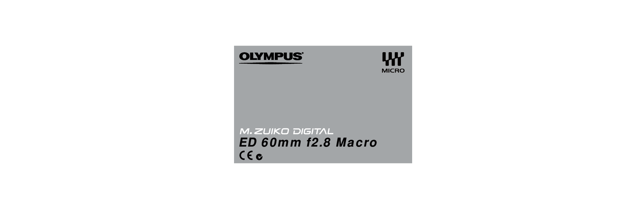 奥林巴斯 Olympus ED 60mm f2.8 Macro 使用说明书 封面