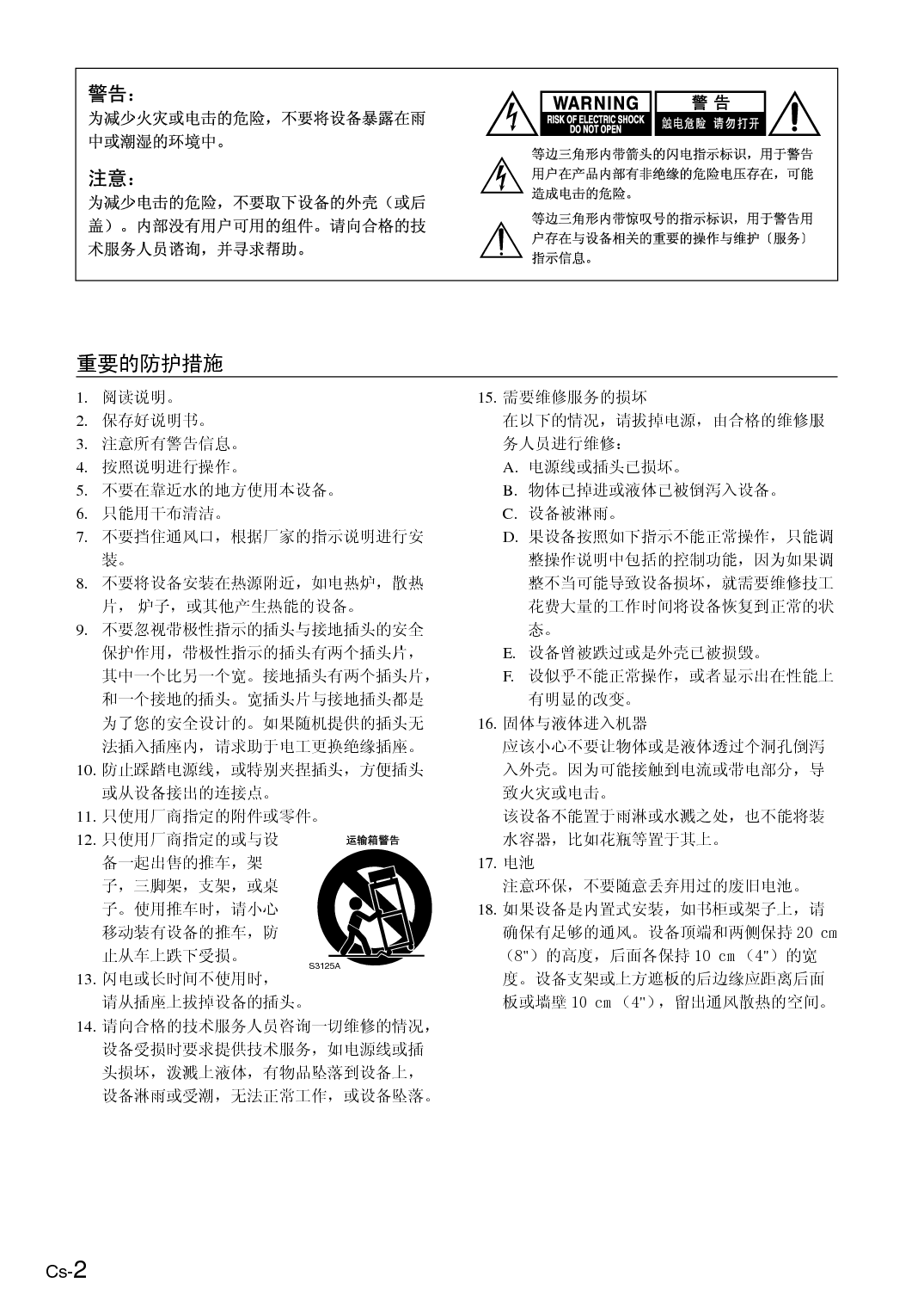 安桥 Onkyo ABX-100 使用手册 第1页