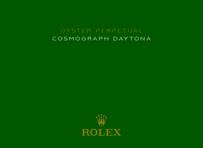 劳力士 Rolex COSMOGRAPH DAYTONA 使用说明书 封面