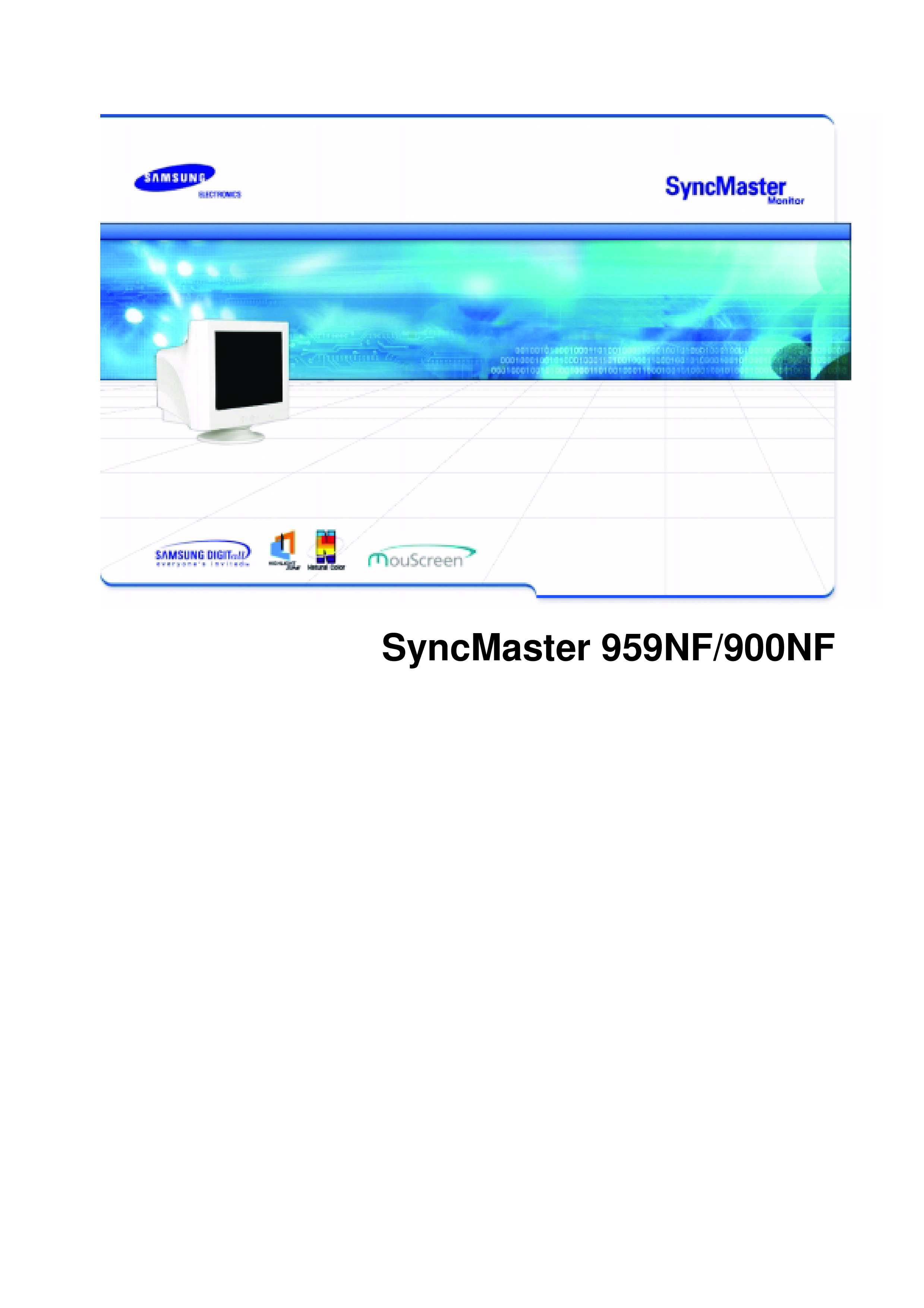 三星 Samsung SyncMaster 900NF 使用说明书 封面