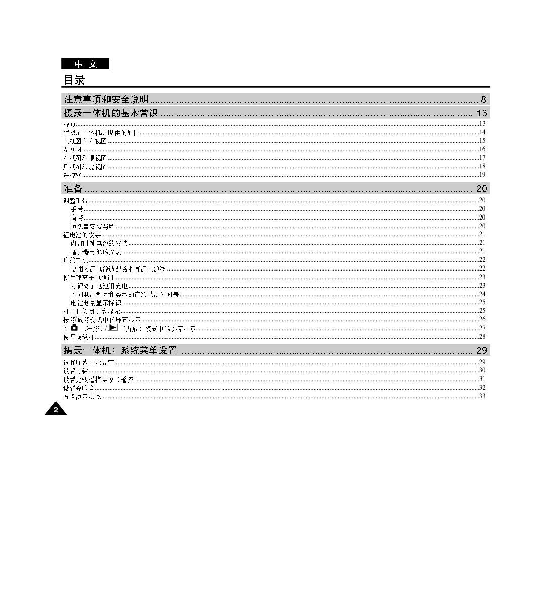 三星 Samsung VP-D6550 用户指南 第1页