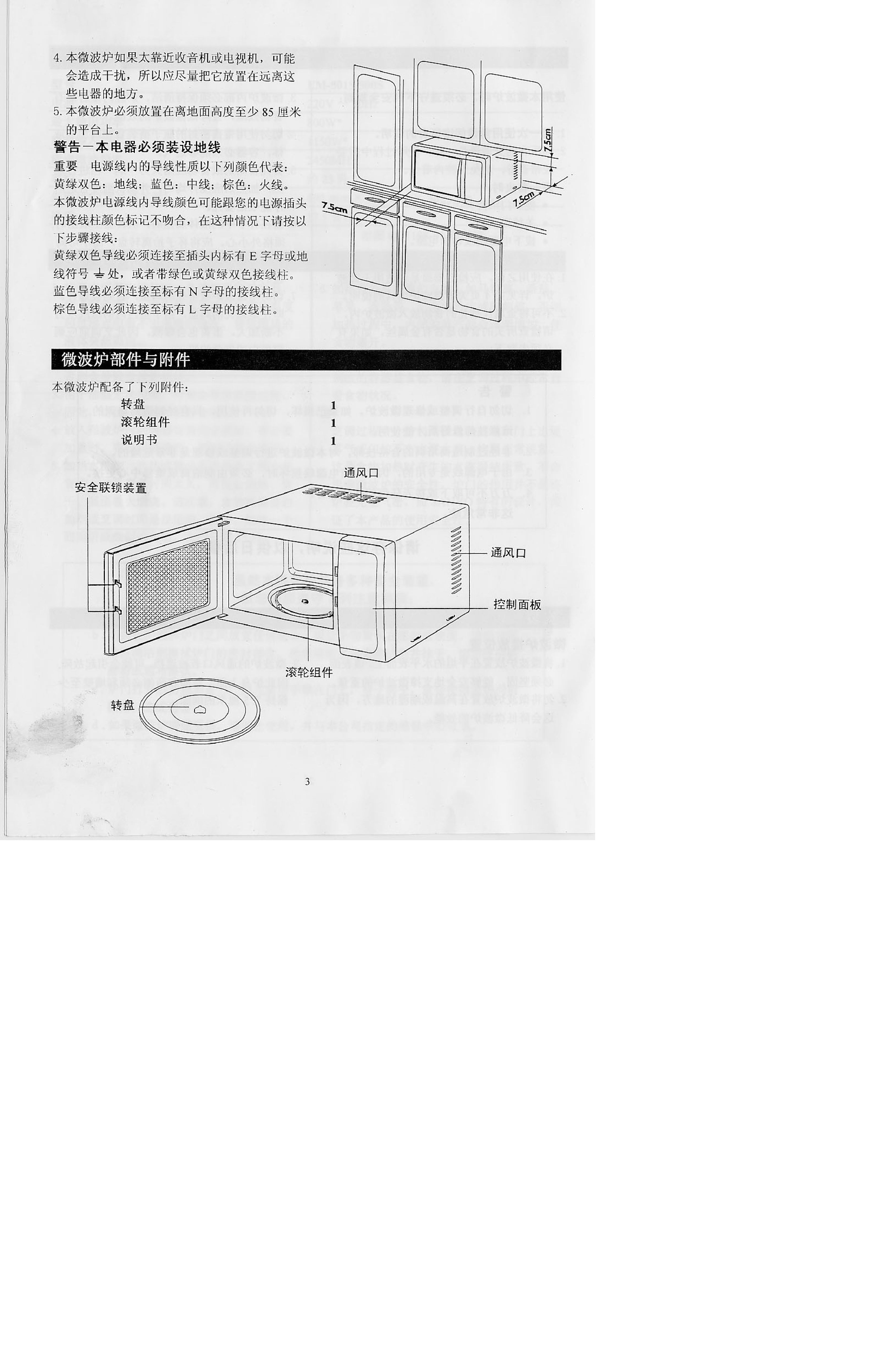 三洋 Sanyo EM-500S 说明书 第3页