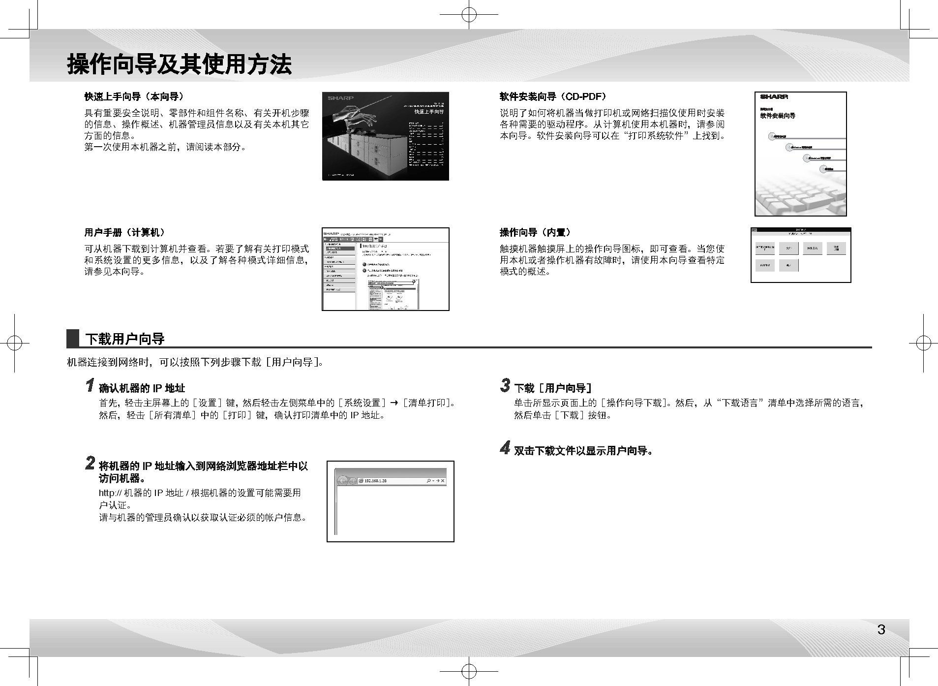 夏普 Sharp MX-M9008 入门 操作手册 第2页
