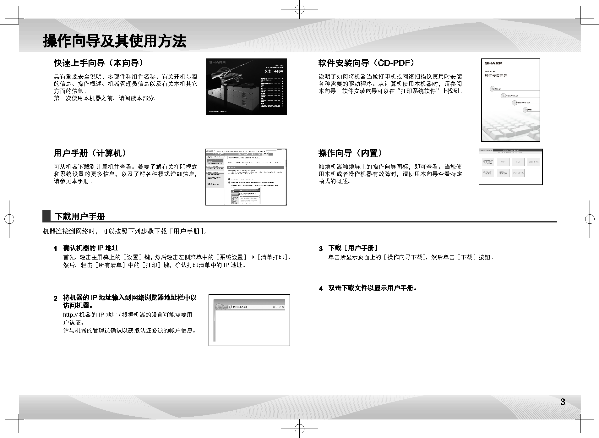 夏普 Sharp MX-6240N 入门 操作手册 第2页