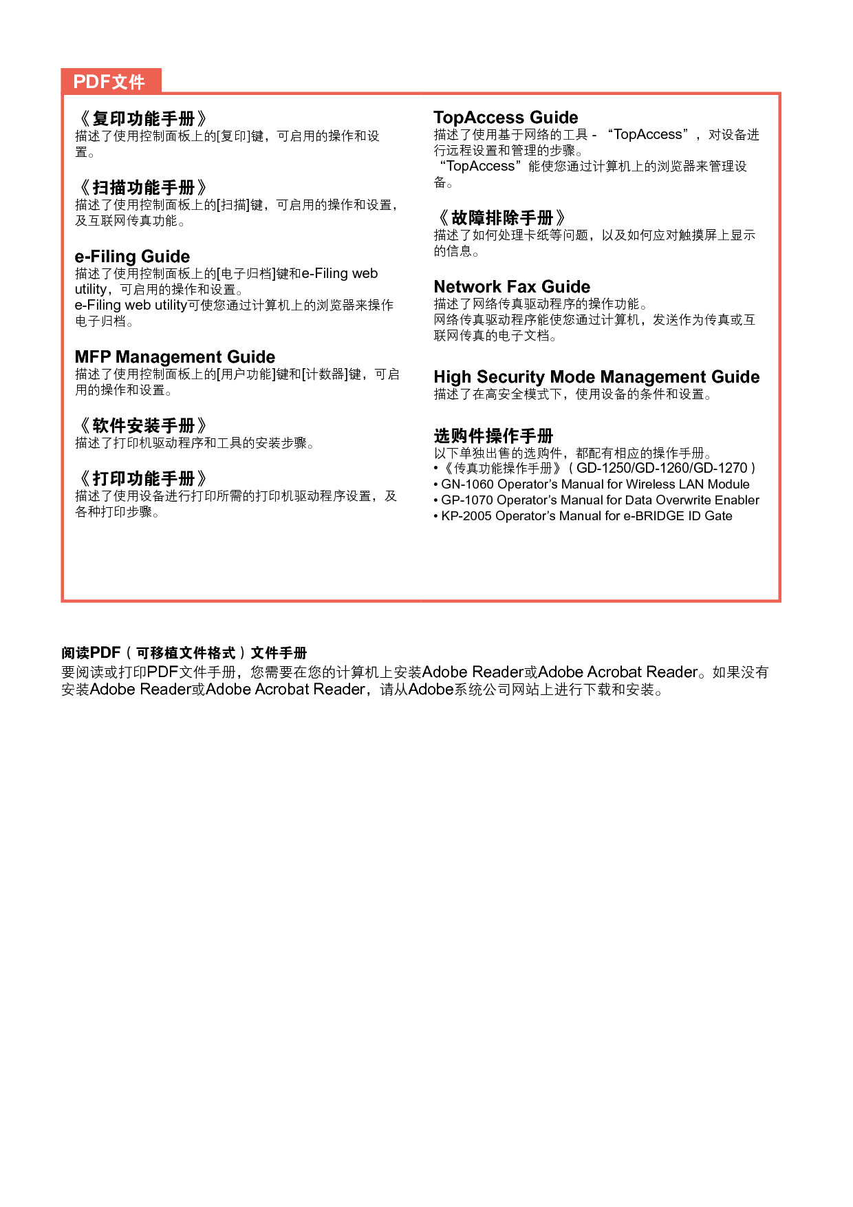 东芝 Toshiba FC-2040C, e-STUDIO 2040C 快速用户指南 第2页