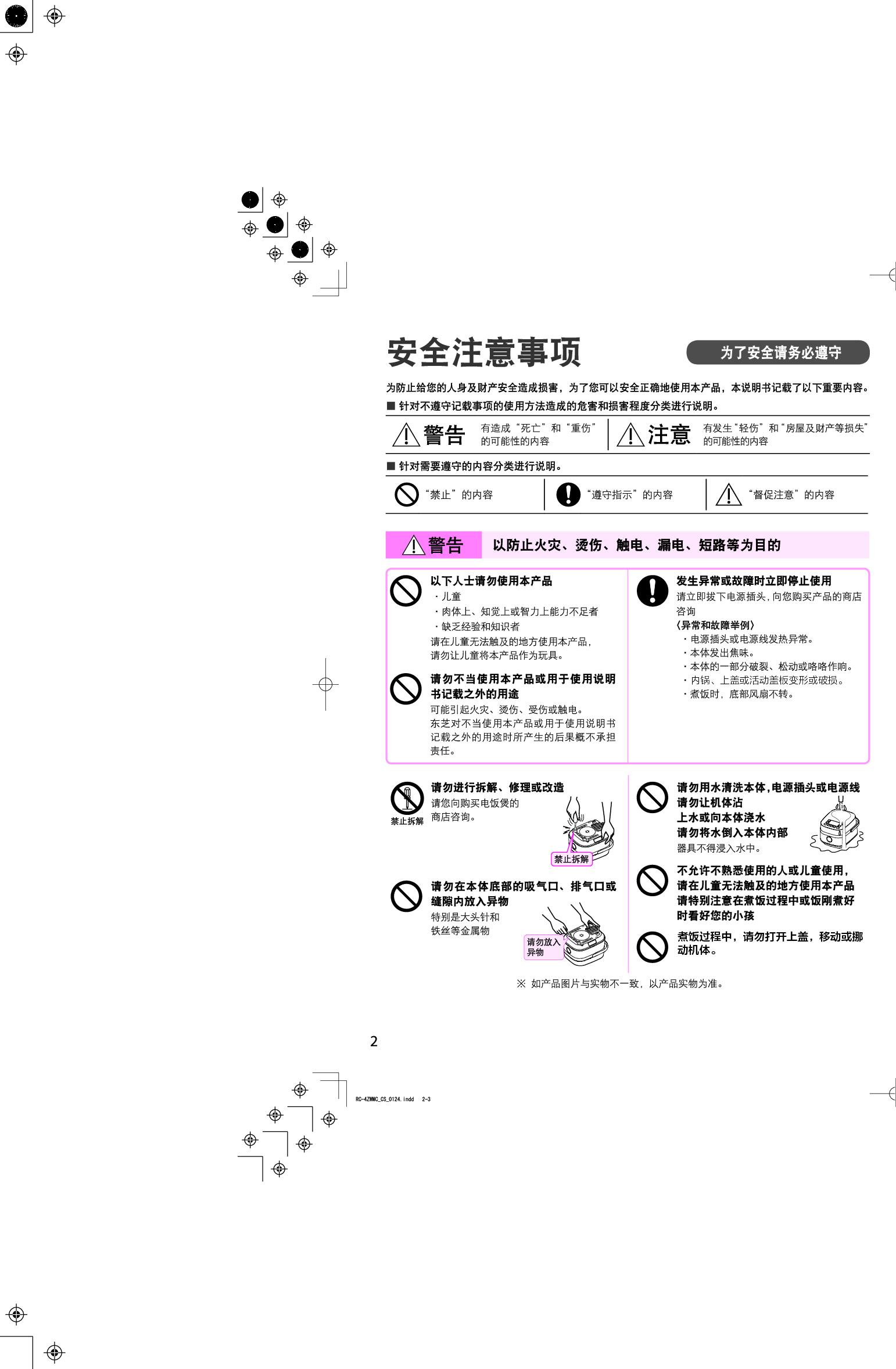 东芝 Toshiba RC-15SMC 使用说明书 第1页