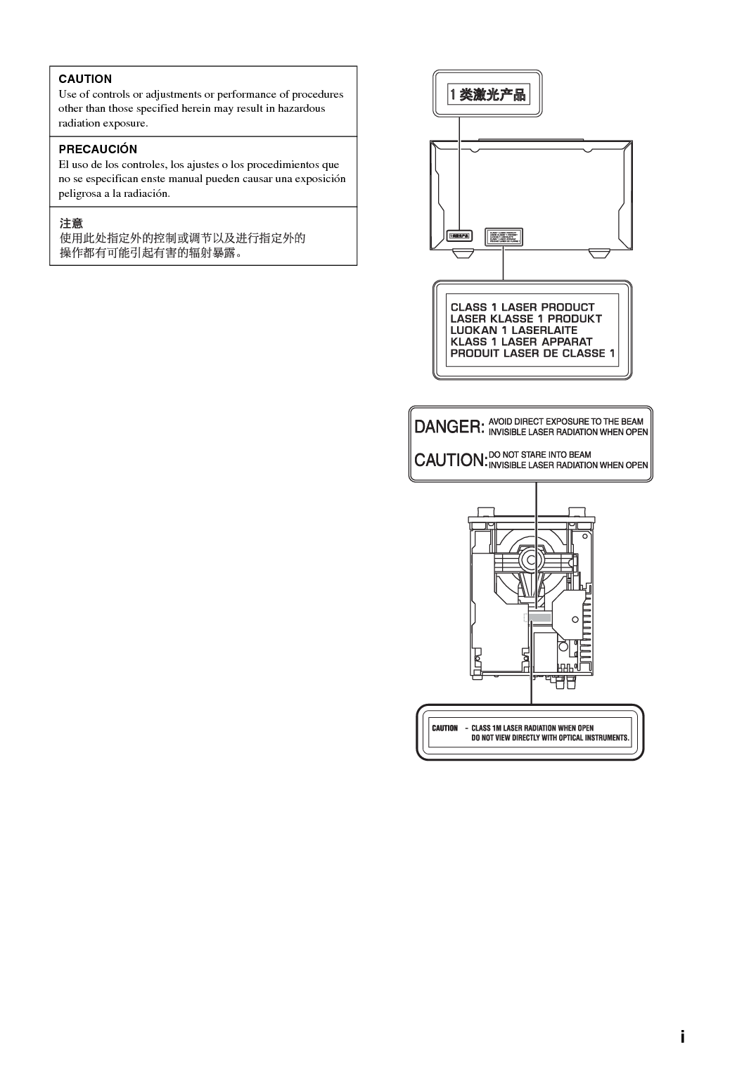 雅马哈 Yamaha MCR-550 使用说明书 第1页