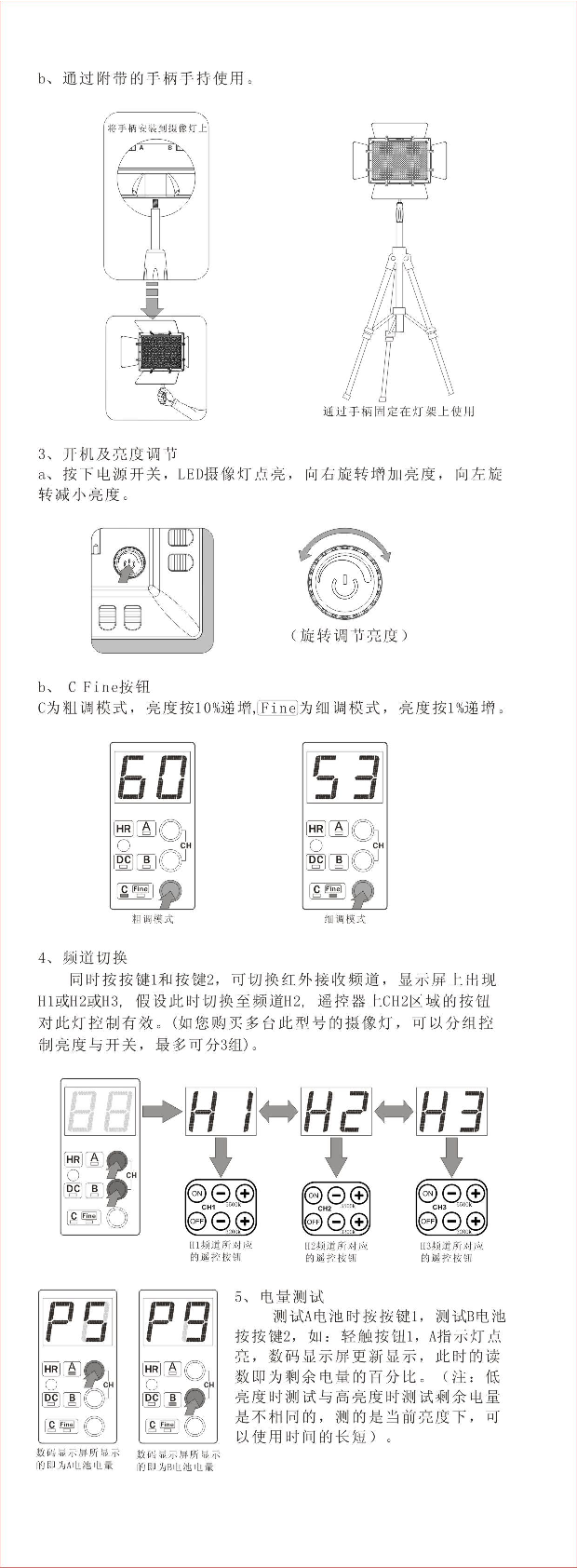 永诺 Yongnuo YN600 LED 使用说明书 第2页